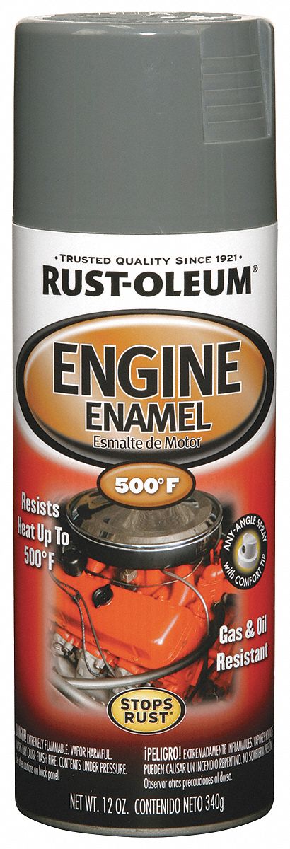 RUST-OLEUM Engine Enamel, Ford Gray, 12 oz, Spray - 4YKZ6|248958 - Grainger