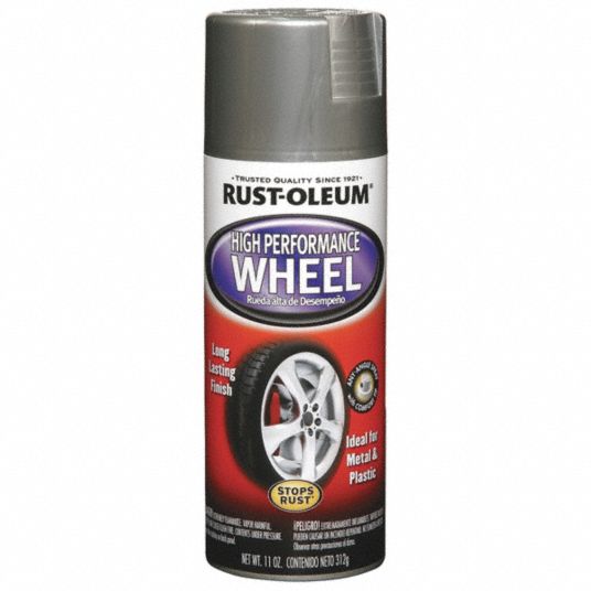 RUST-OLEUM Wheel Paint: Wheel Paint, Exterior, Aluminum/Metallic, Metal ...