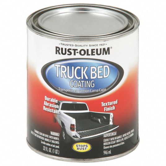 Rust-Oleum 248915 Truck Bed Coating, Black, 1qt.