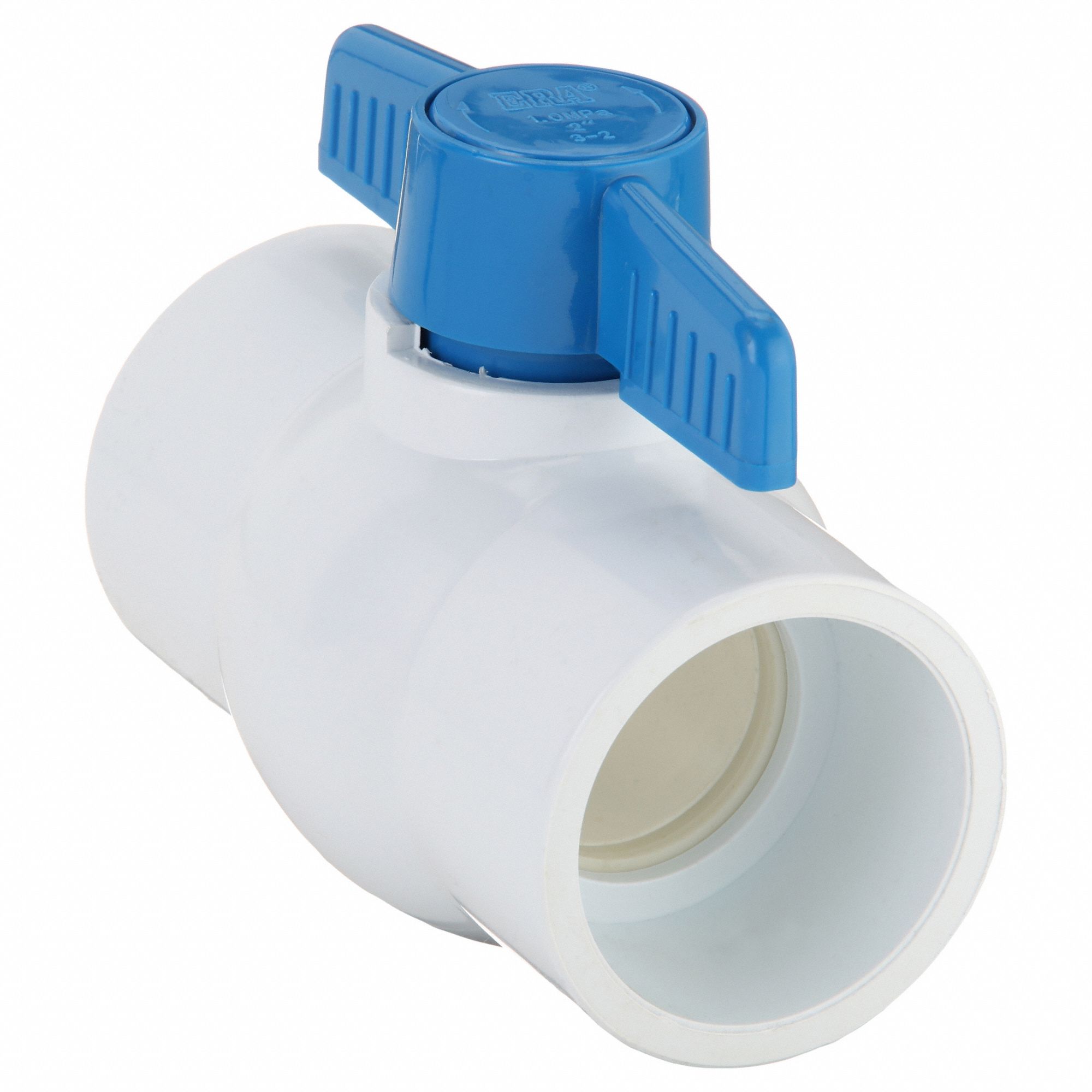 Manual Two-Way Ball Valve: 2 in, PVC, Straight, Socket x Socket, Full Port Ball Port