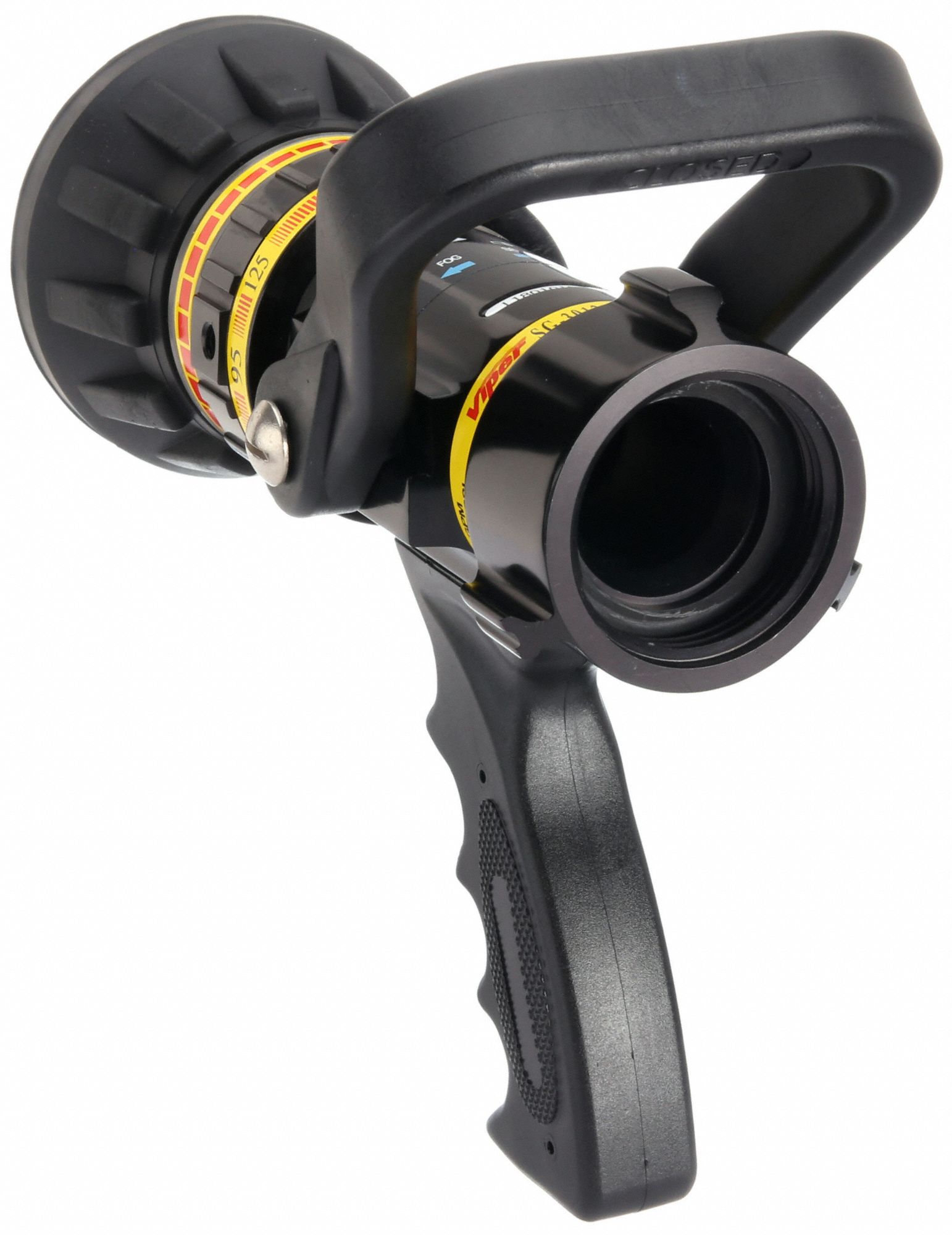 VIPER Fire Hose Nozzle, 1 1/2 in Inlet Size, NST Thread Type, 30 to 125