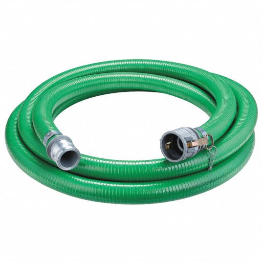 1 1/2 in Hose Inside Dia., 89 psi, Water Suction and Discharge Hose -  55CG25