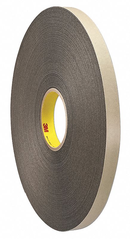 DOUBLE-SIDED FOAM TAPE, BLACK, ¾ IN X 72 YD, 1/32 IN THICK, ACRYLIC, INDOOR/OUTDOOR