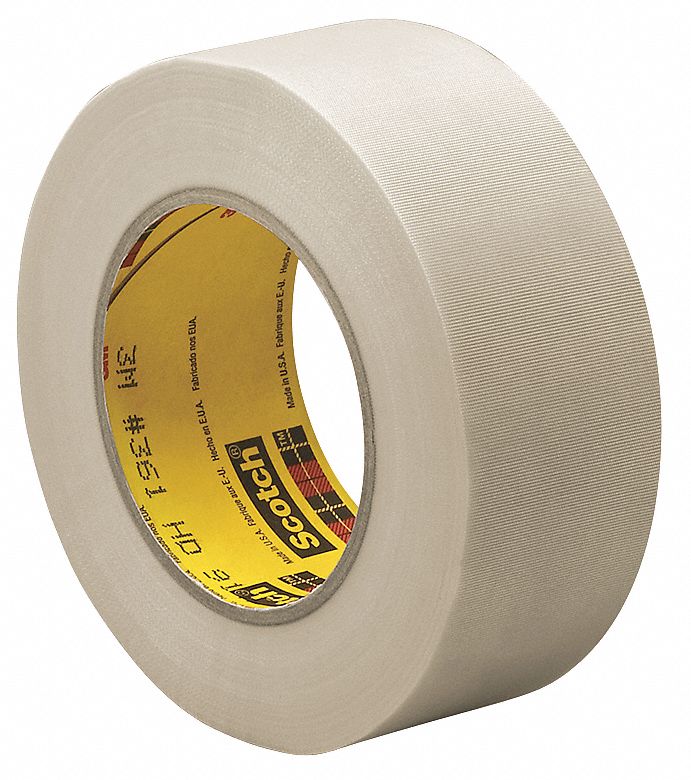 361X25,4 3M, 3M Scotch 361 361 Cloth Tape, 55m x 25mm, White, 236-7456