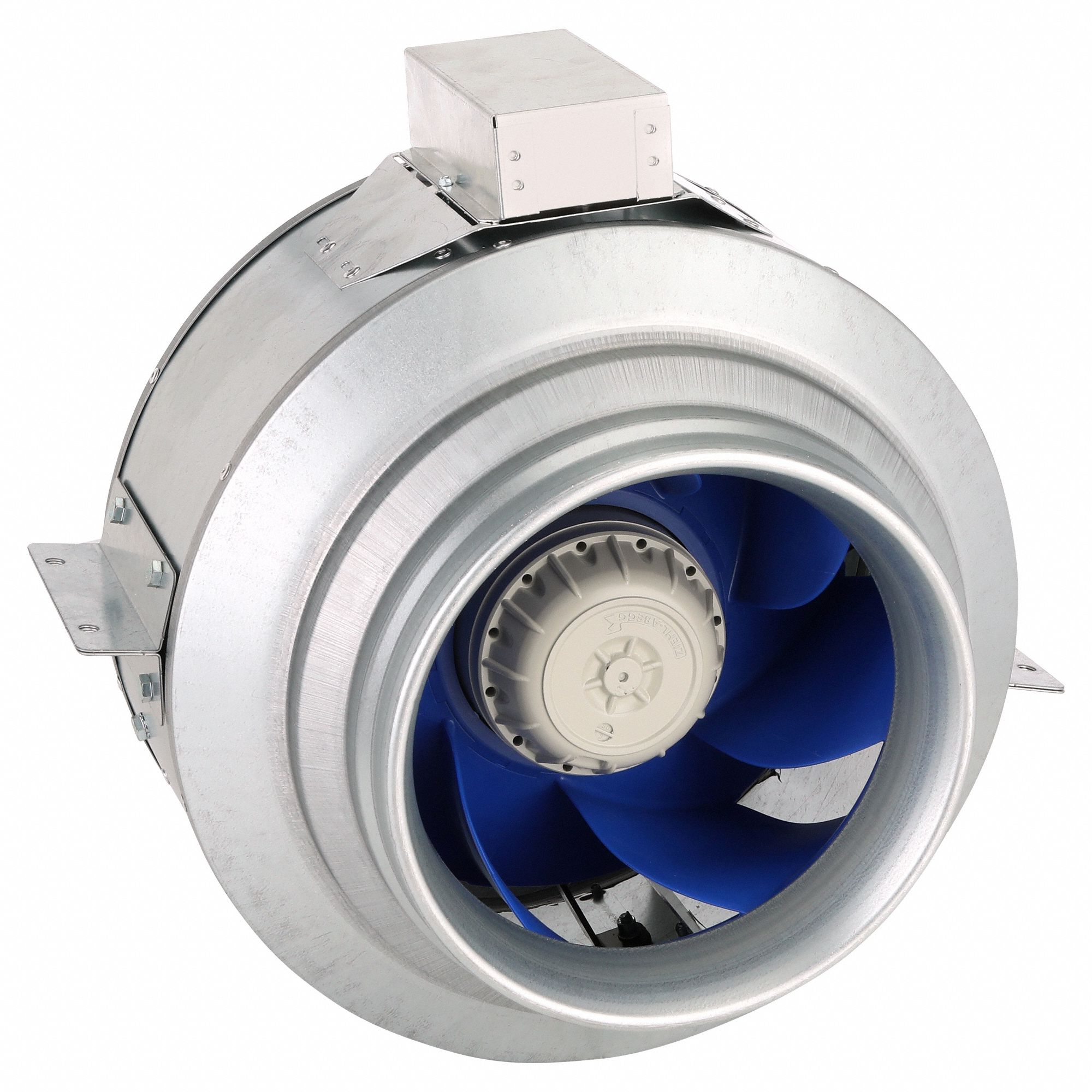 IN-LINE DUCT FAN, 2,016 CFM MAX, 12 IN DUCT, 467 W, 120V AC, 1 PH, IP54, GALVANIZED STEEL