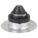 ROOF VENT PIPE FLASHING, FOR FLAT ROOF, ROUND BASE, FOR 1 PIPE, 6 IN MAX PIPE, ALUMINUM, EPDM