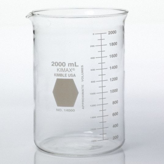 Kimble Kimax Beaker Glass 67 6 Oz Labware Capacity English 100 Ml Graduation Subdivisions 8 Pk 38vk31 00 Grainger