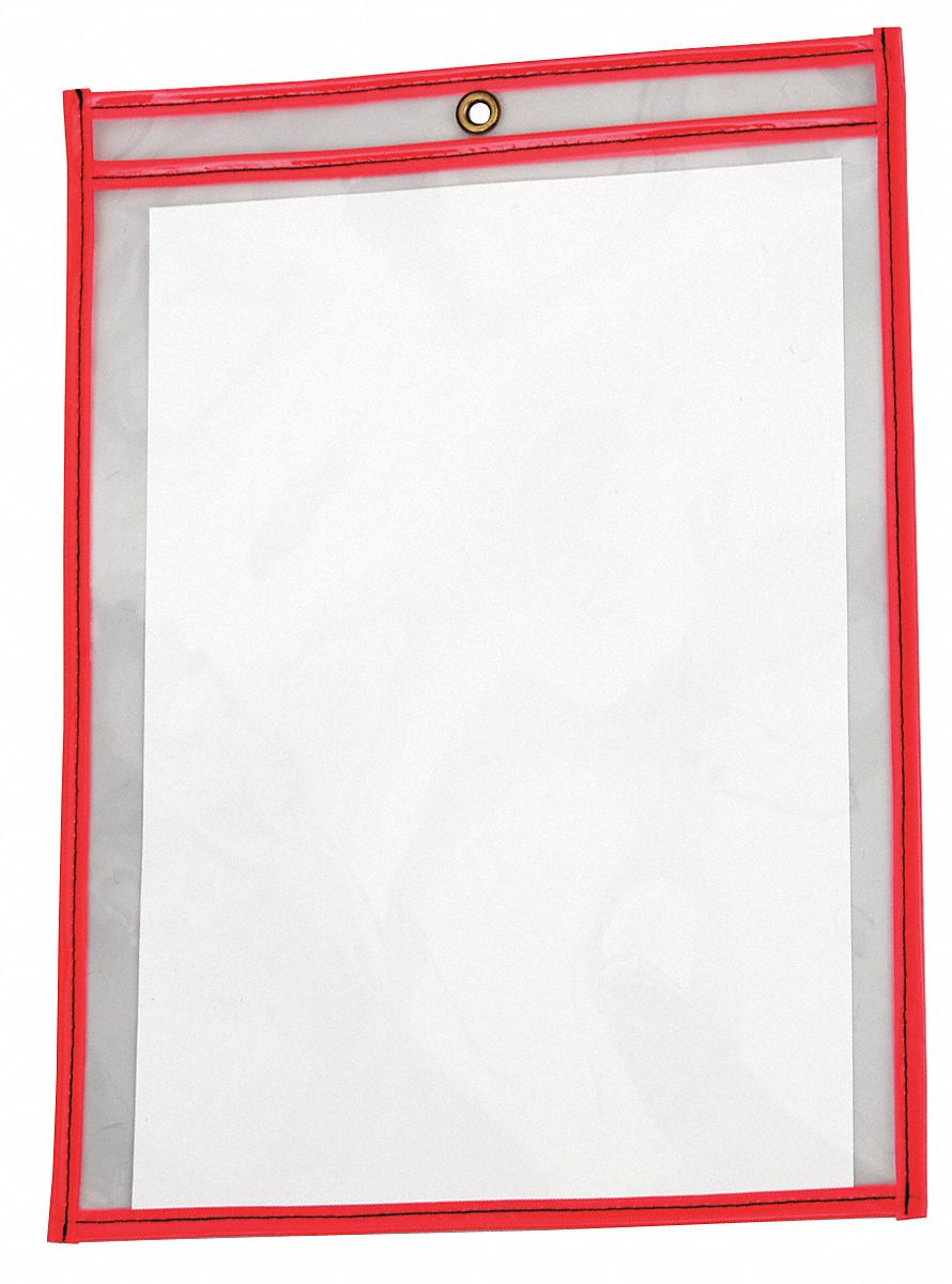 GRAINGER APPROVED Shop Ticket Holder, Neon Red, PK15 4YNR64YNR6