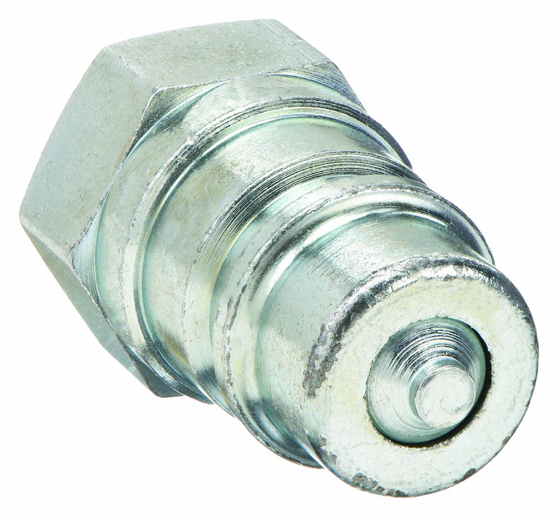 Hydraulic Quick Connect Hose Coupling: 1/4 in Coupling Size, Steel, Female