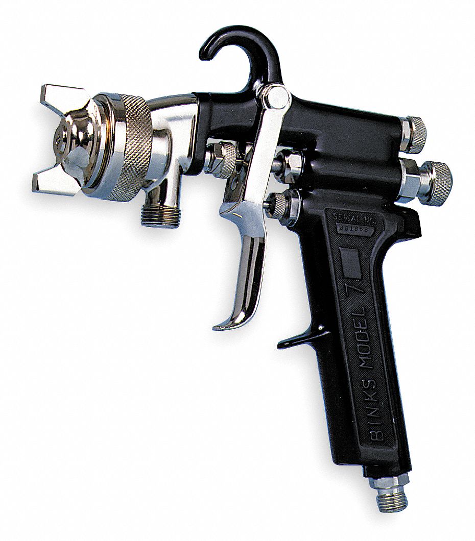 BINKS Siphon Spray Gun, 0.070In/1.8mm 4YP08610018089 Grainger