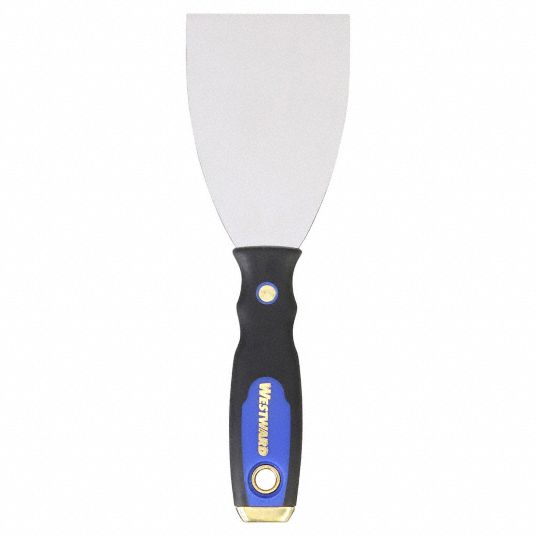 Westward 4YP34 Putty Knife, Flexible, 3, Carbon Steel