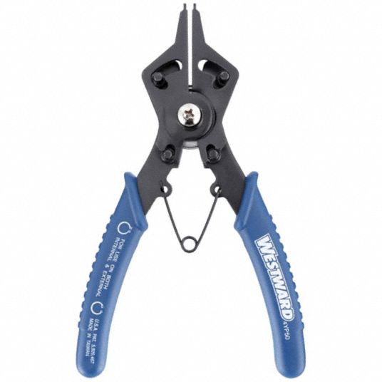 External/Internal, For 1/2 in to 1 1/2 in Bore Dia, Retaining Ring Plier -  4YP50