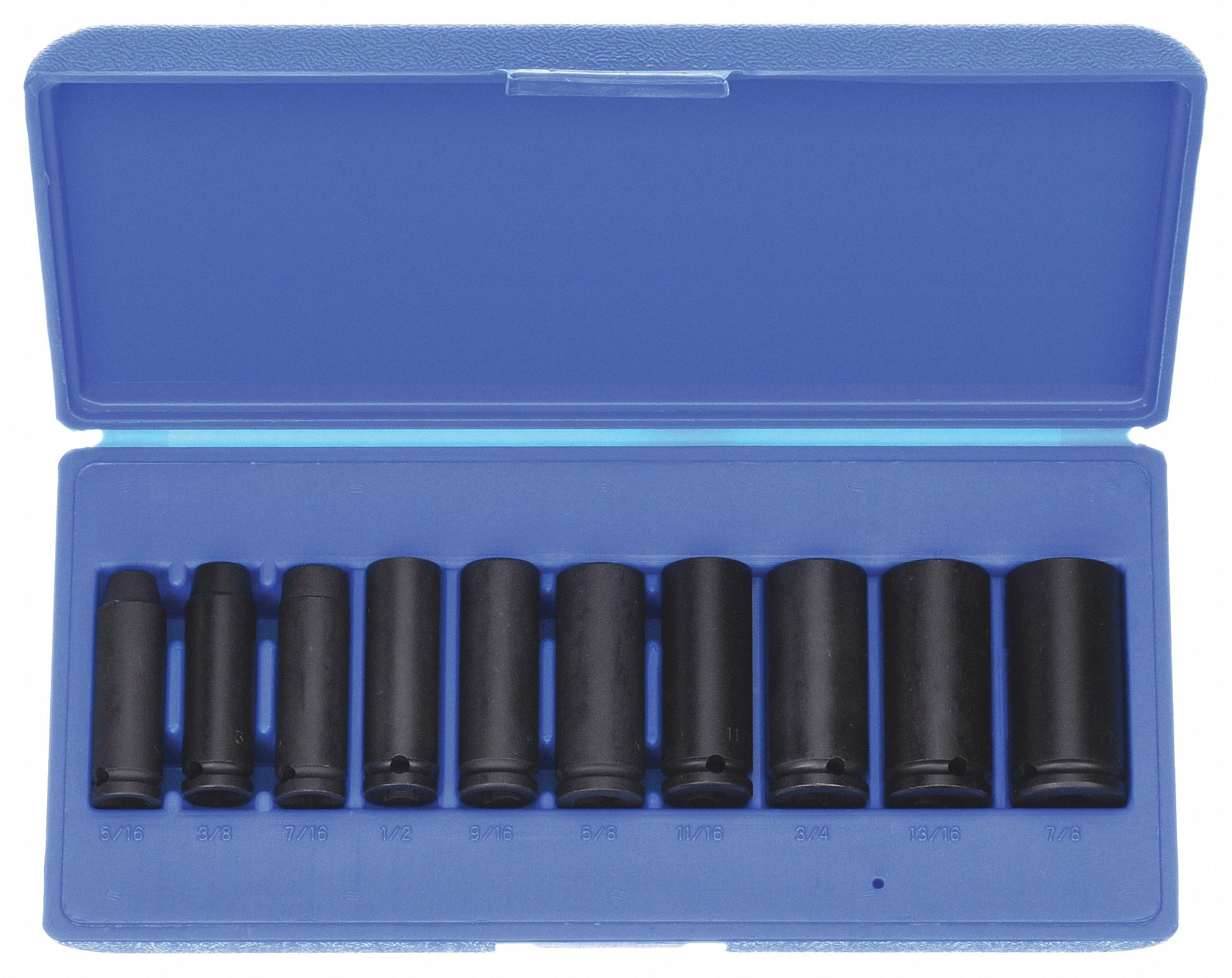 IMPACT SOCKET SET, 3/8" DR, 10 PC