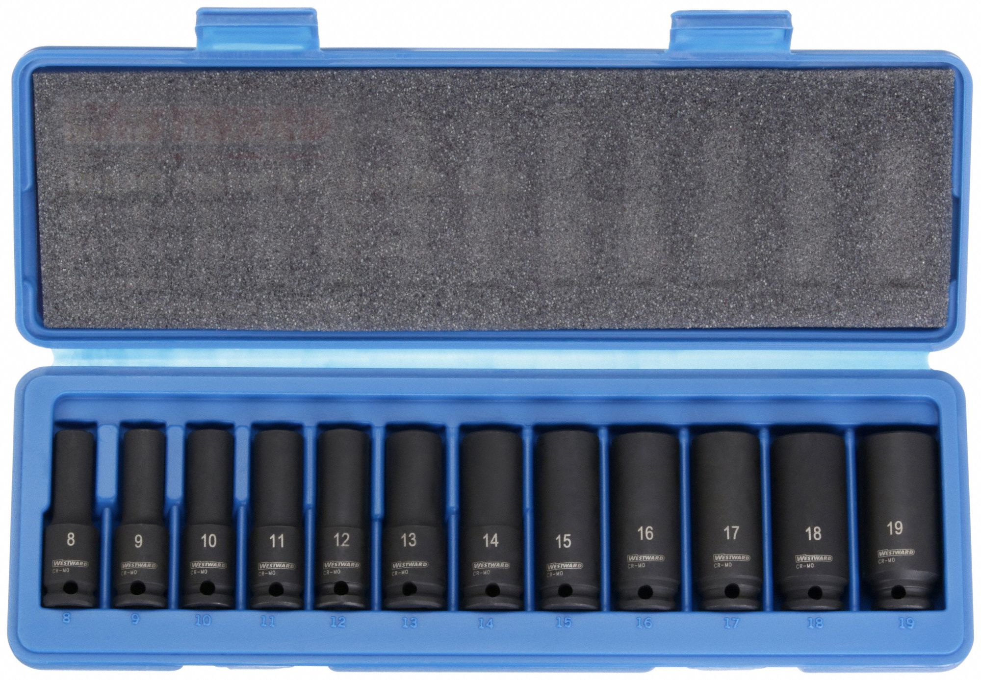 SOCKET SET,DEEP,METRIC,3/8DR,12 PC