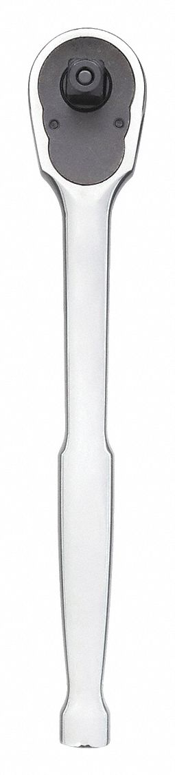 HAND RATCHET, 7 3/4 IN, CHROME, 3/8 IN