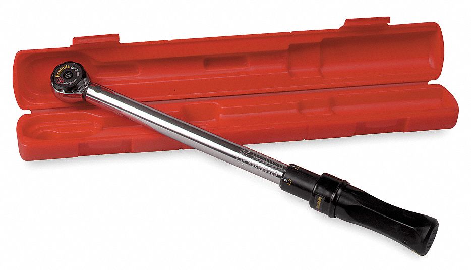 Micrometer Torque Wrench, FootPound, Drive Size 3/8 in Grainger