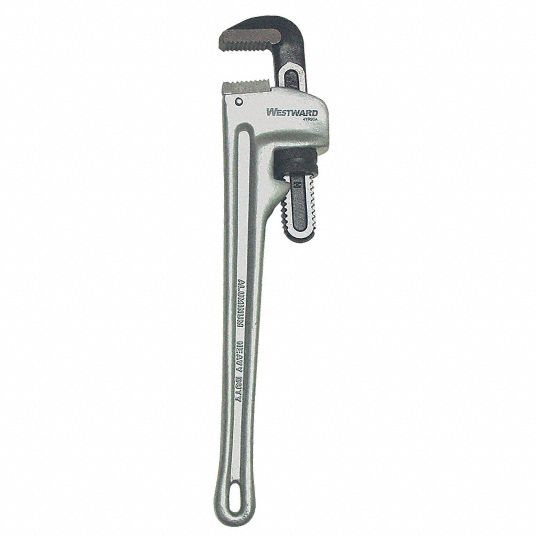 WESTWARD Monkey Wrench : Alloy Steel, 3 1/10 in Jaw Capacity, Smooth, 14  3/4 in Overall Lg, I-Beam