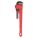 PIPE WRENCH, CAST IRON, 2 1/2 IN JAW CAPACITY, SERRATED, 18 IN OVERALL L, I-BEAM