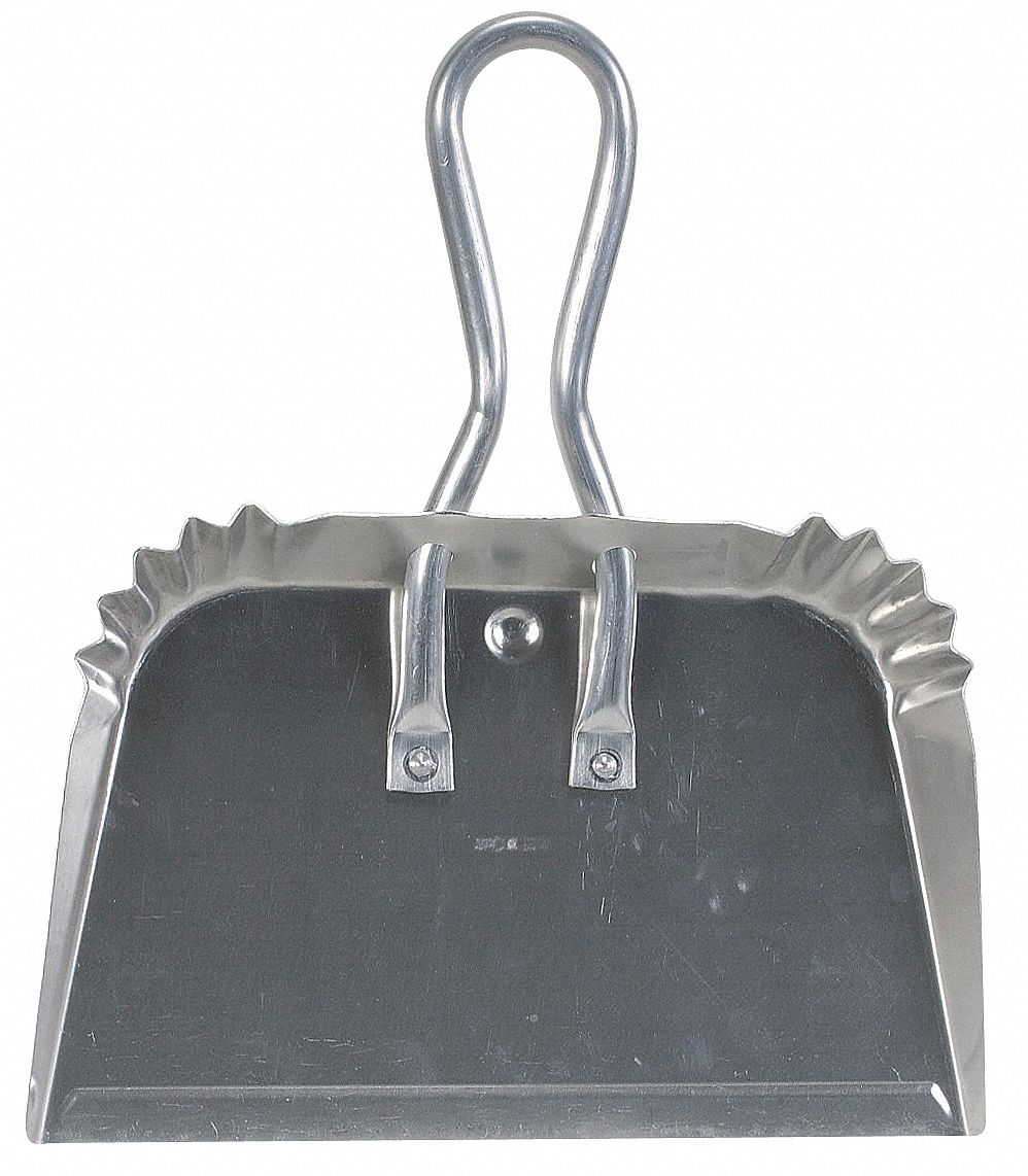 HAND HELD DUST PAN,ALMNM,17 IN. W,S