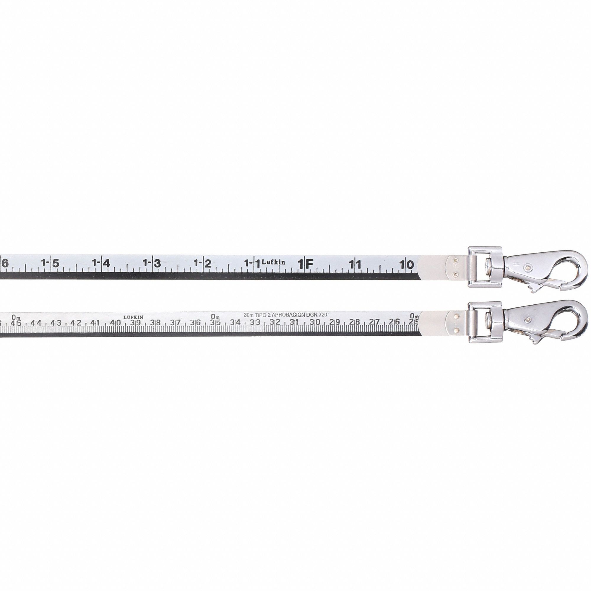 CRESCENT LUFKIN Double Duty Oil Gauging Tape Measure: 100 ft Blade Lg ...