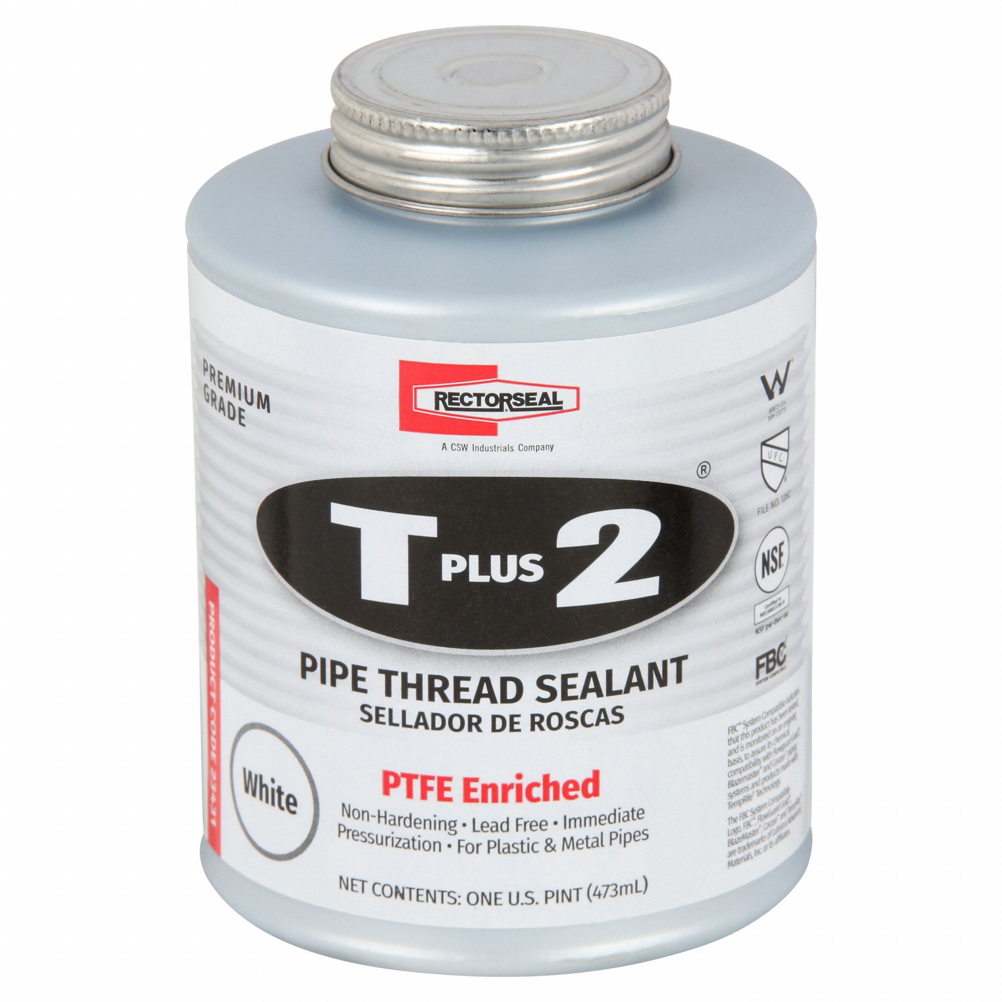 RECTORSEAL, T Plus 2, 16 oz, Pipe Thread Sealant 4YRW723431 Grainger