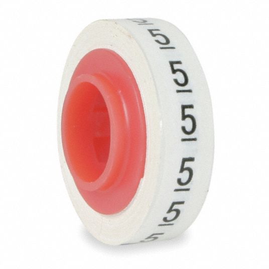 3M Wire Marker Tape Refill: 5, Black on White, 576 Labels, -40 Degrees ...