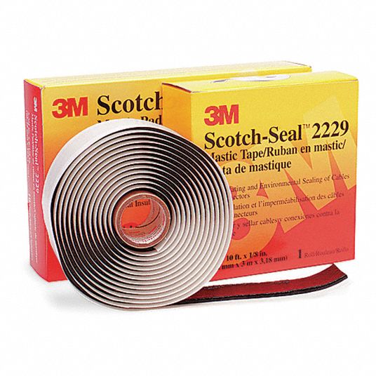 Insulating Electrical Tape: Moisture-Resistant, 3M™, Scotch®, 2229, Vinyl,  1 in x 10 ft, Black