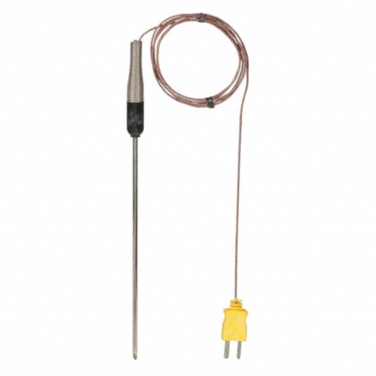 Stainless Steel K-Type Thermocouple Insertion Probe 6 -TC-3