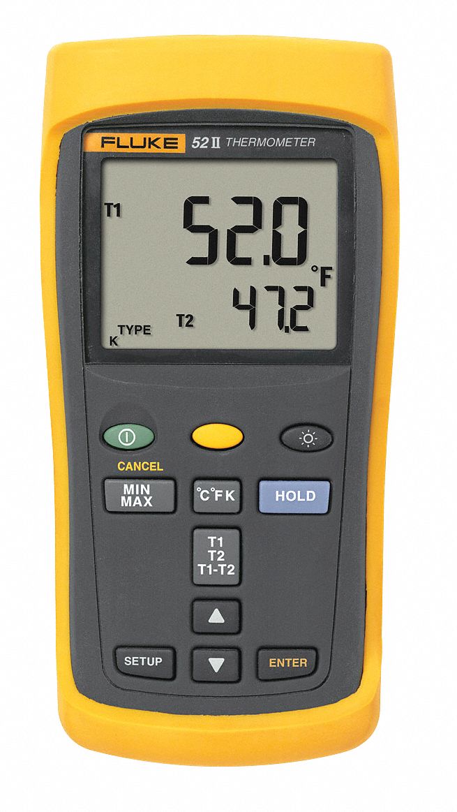 TEST PRODUCTS INTL., Thermocouple Temp Meter with Min/Max