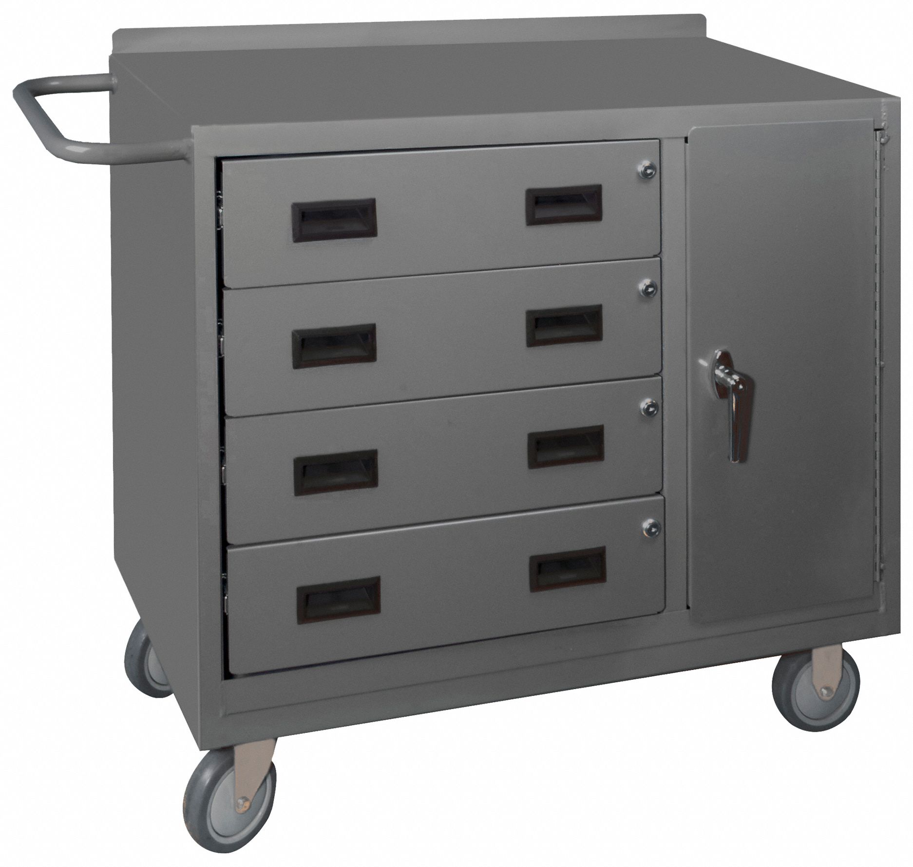 DURHAM MFG, 36 in x 18 in, Steel, Mobile Cabinet Workbench - 4YW33|2211 ...