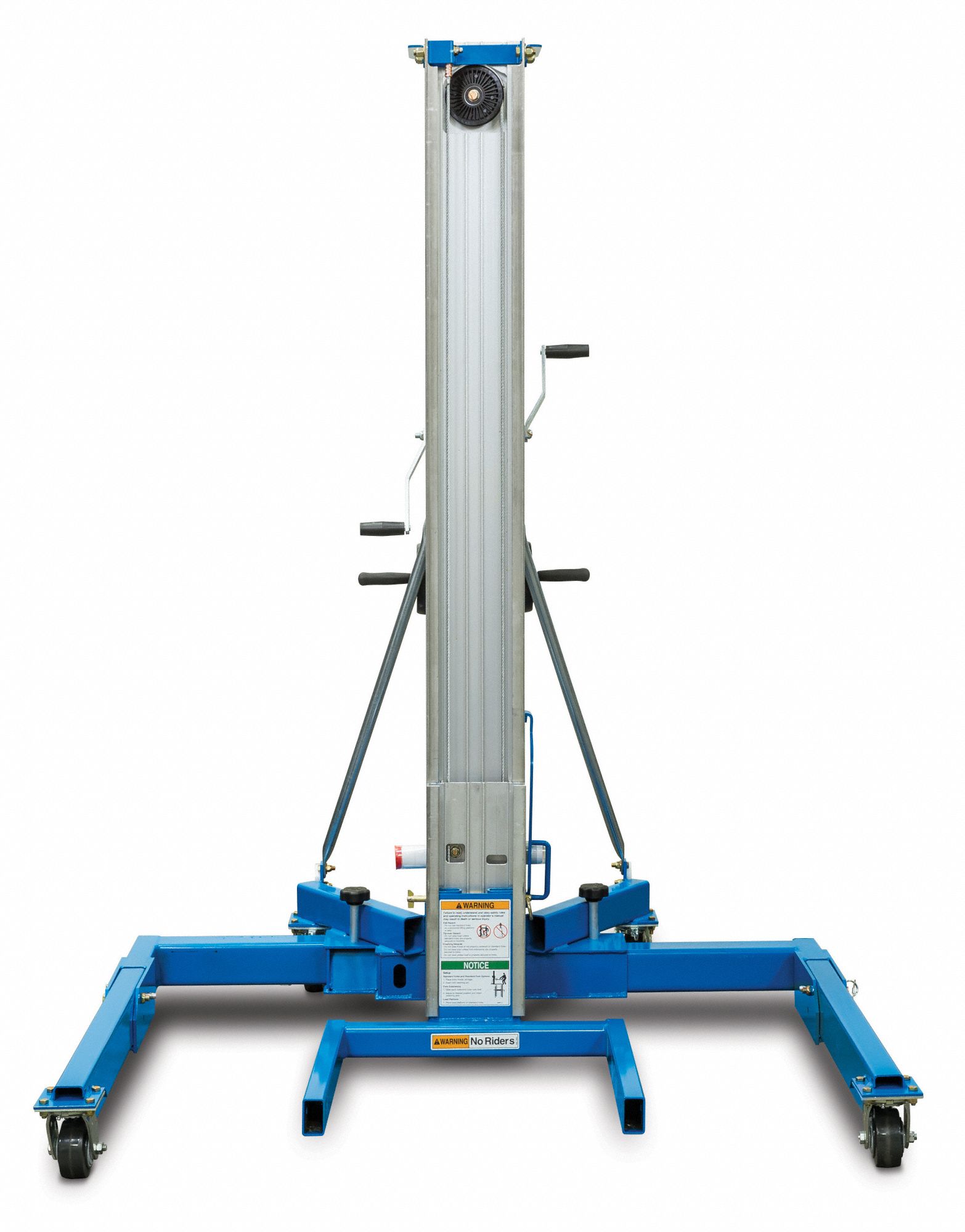 GENIE General Purpose Manual Material Lift 6 ft 7 in, 1,000 lb Load Capacity, 25 in Fork Lg