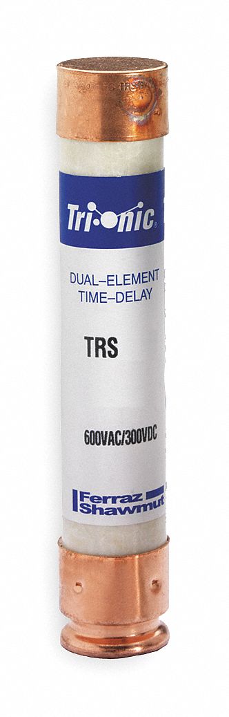 Fuse: Class RK5, TRS-R Series, Time-Delay, 35 A, 600 V AC, 300 V DC, Non-Indicating