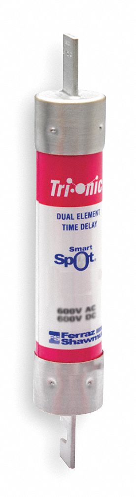 Fuse: Class RK5, TR-RID Series, Time-Delay, 100 A, 250 V AC, 250 V DC, Indicating