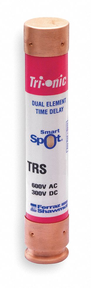 Fuse: Class RK5, TRS-RID Series, Time-Delay, 40 A, 600 V AC, 300 V DC, Indicating