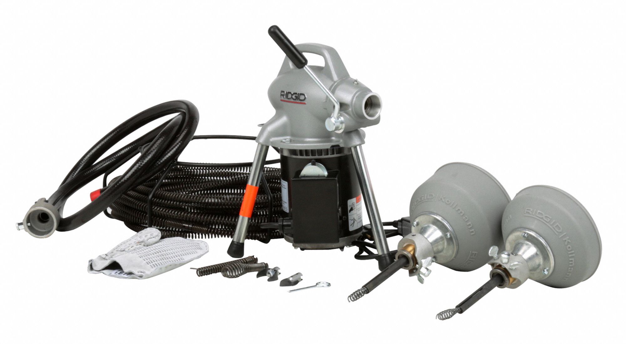 RIDGID Sectional Drain Cleaning Machine, Drain Line I.D. Size Range 11