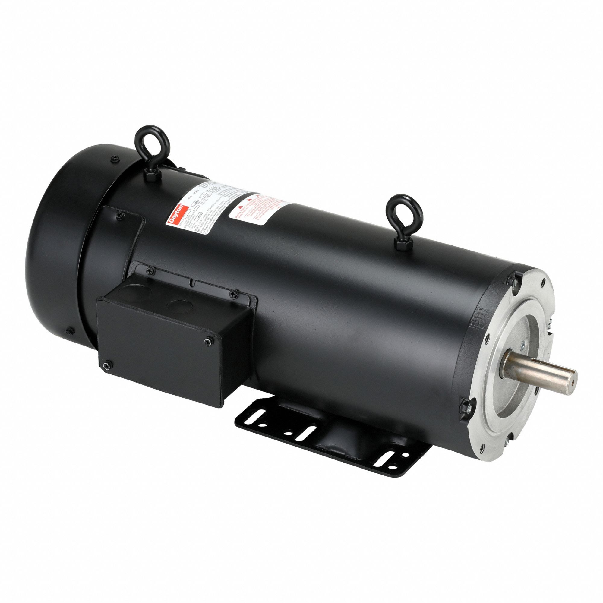 DC Permanent Magnet Motor: 2 HP, 1, 750 Nameplate RPM, 143/5TC Frame, Face/Base Mounting