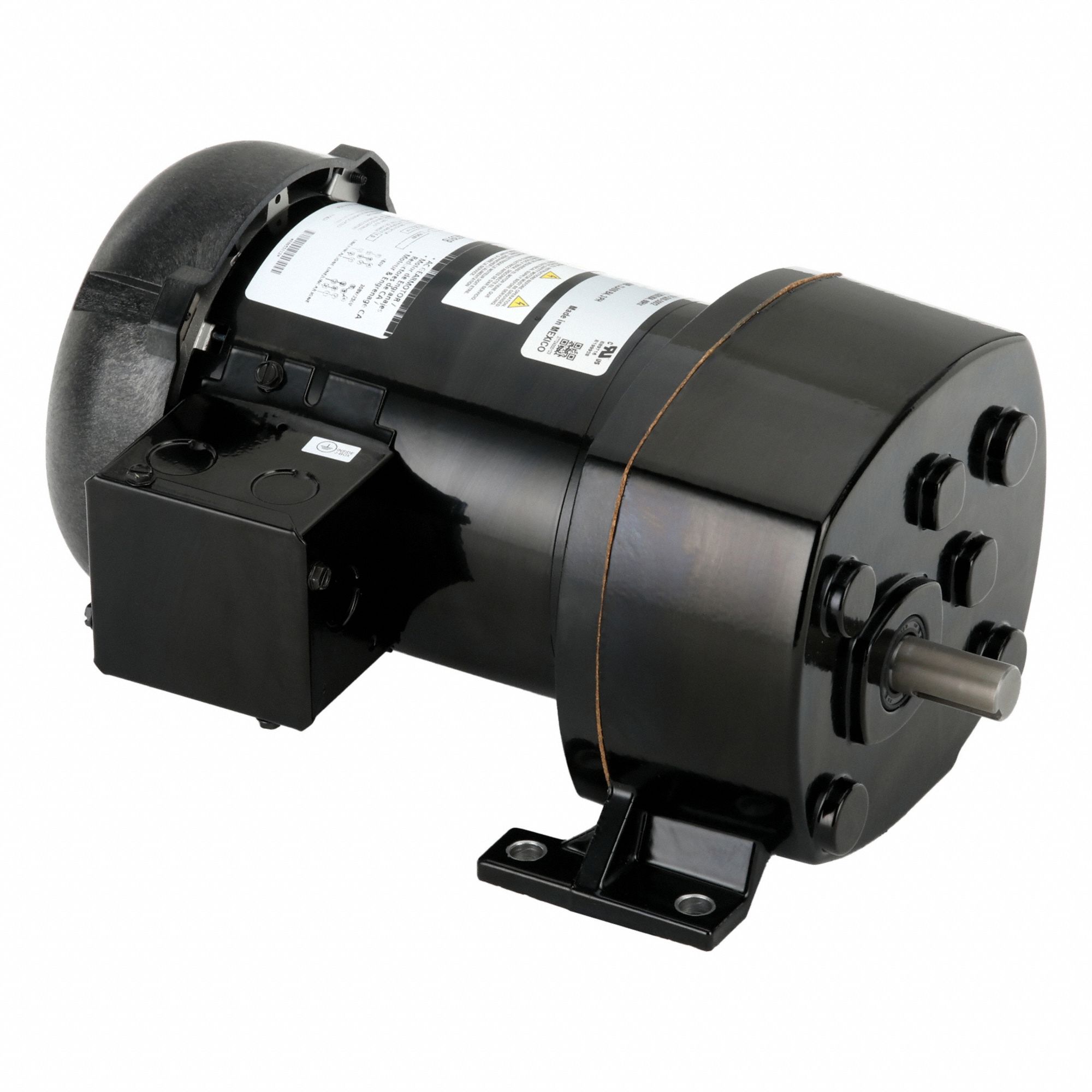 AC Gearmotor: Parallel, Single Output Shaft, 3-Phase, TEFC, 59 RPM, 493 in-lb Max Torque