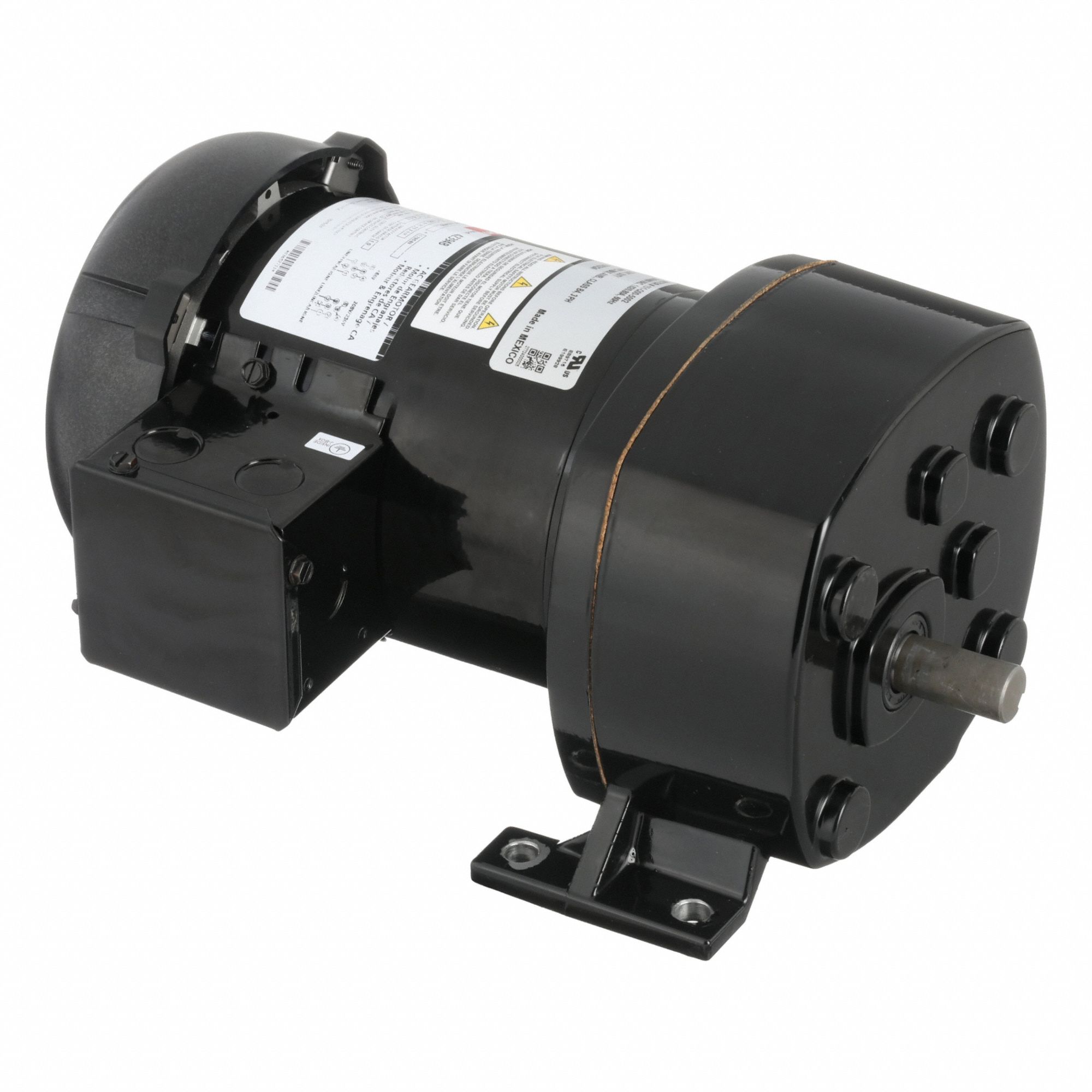 AC Gearmotor: Parallel, Single Output Shaft, 3-Phase, TEFC, 276 RPM, 105 in-lb Max Torque