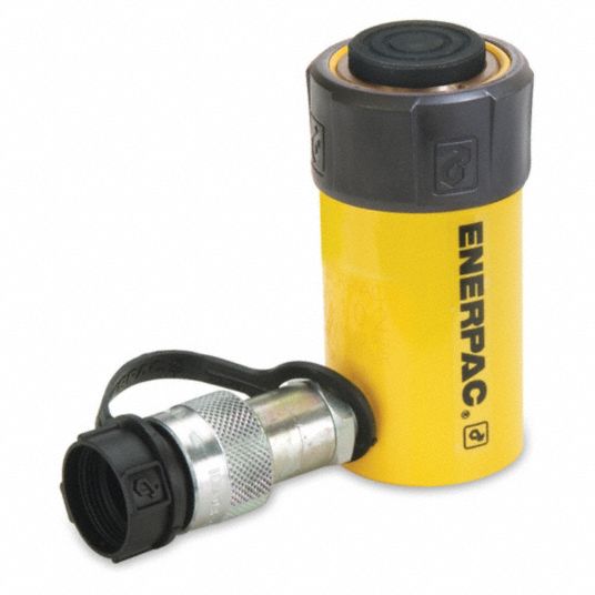 ENERPAC Hydraulic Ram, General Purpose, Body Material Steel, 10 ton