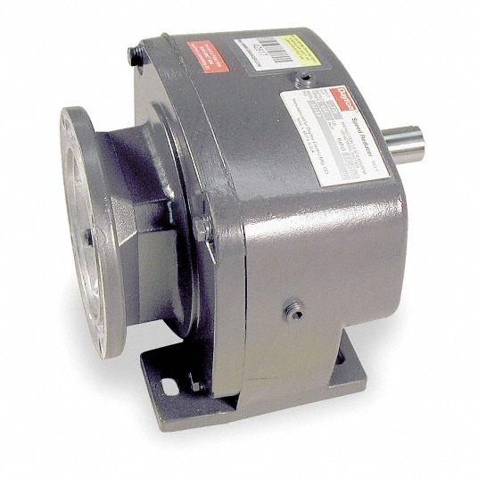 DAYTON Speed Reducer: 17.5:1, 99 RPM, 0.75 hp Input Max, 454 in-lb Output  Max, Keyed, 56C
