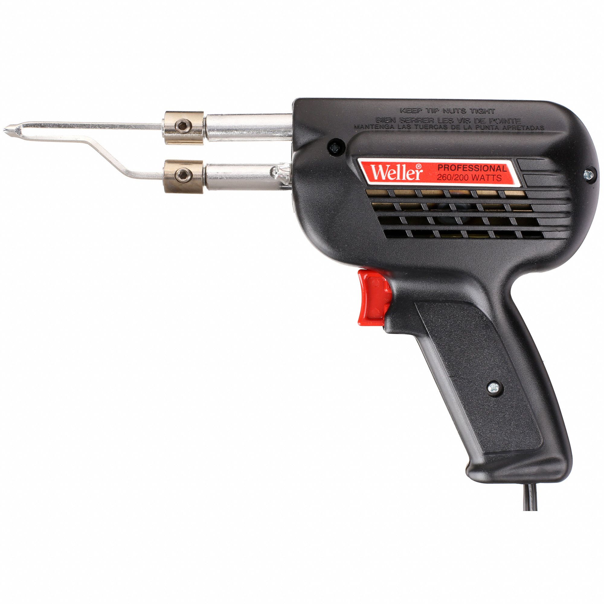 WELLER Soldering Gun Kit 260 W, 900°F to 1,100°F, Conical/Knife