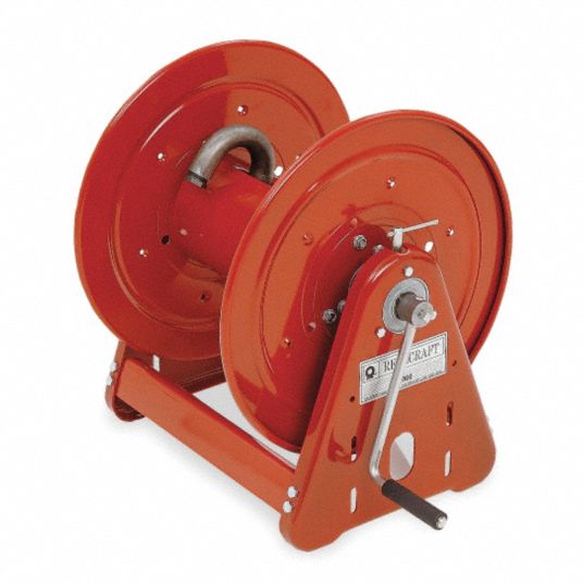 REELCRAFT, 175 ft (3/4 in I.D.), 17 3/4 in L x 31 3/4 in W x 20 1/4 in H,  Hand Crank Hose Reel - 5Z338