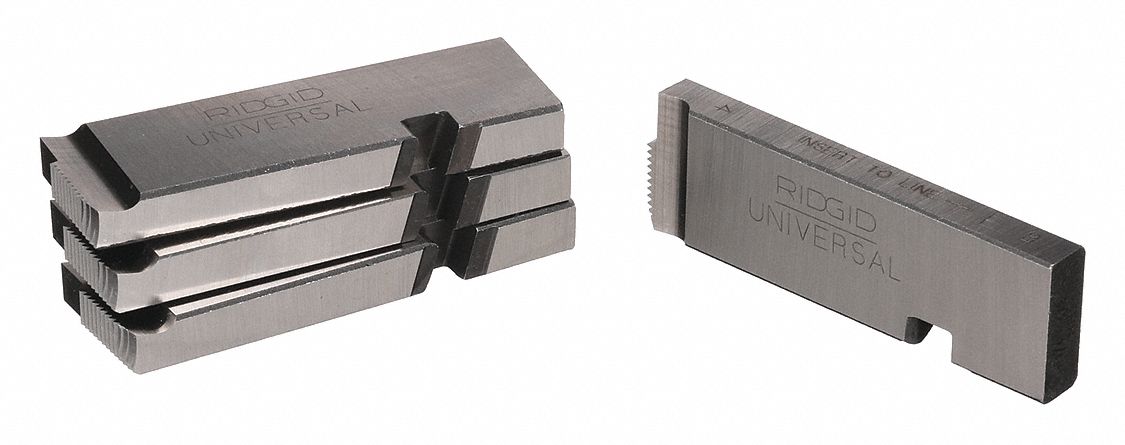 PIPE DIES, ¼" TO ⅜" NPT, ALLOY STEEL, 18 TPI, 4-PK, FOR UNIVERSAL DIE HEAD