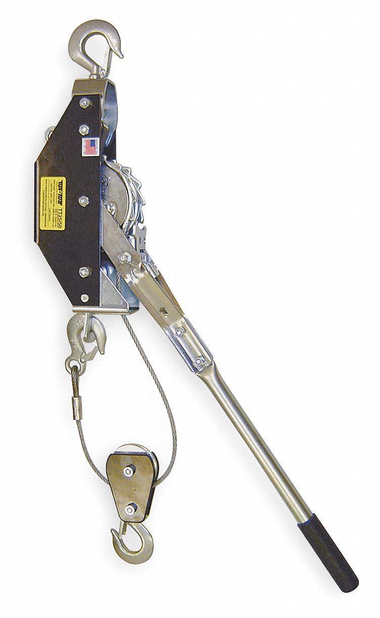 TUFTUG Cable Ratchet Puller, 5,000 lb Pull Capacity, 20 ft Cable or