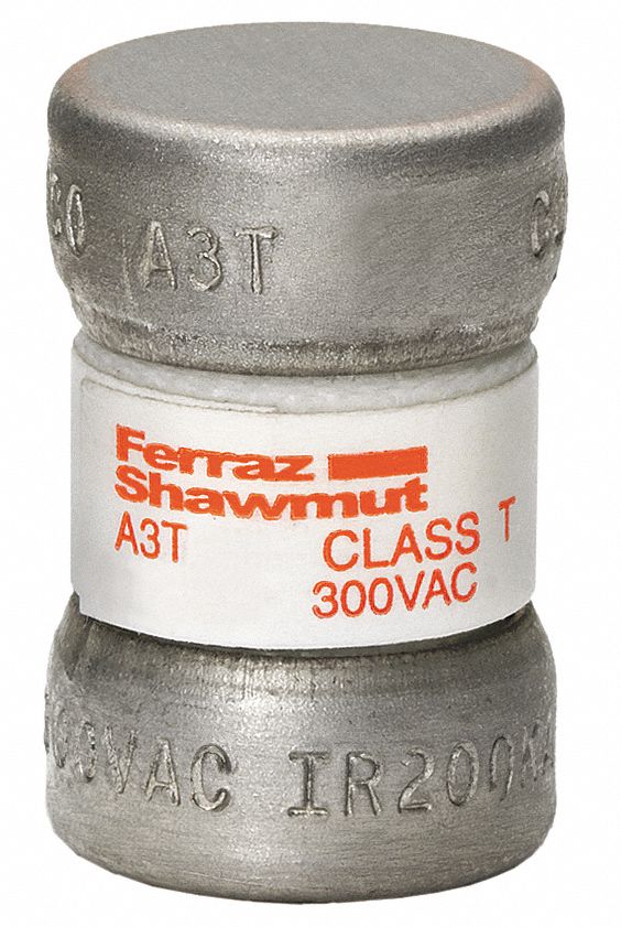 Fuse: Class T, A3T Series, Fast-Acting, 35 A, 300 V AC, 160 V DC, Non-Indicating
