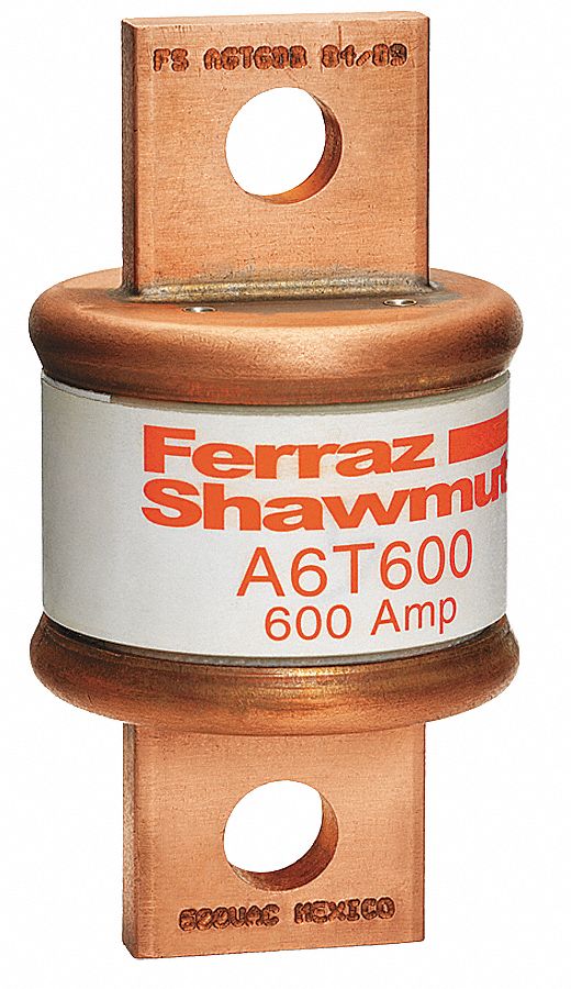 Fuse: Class T, A6T Series, Fast-Acting, 450 A, 600 V AC, 300 V DC, Non-Indicating