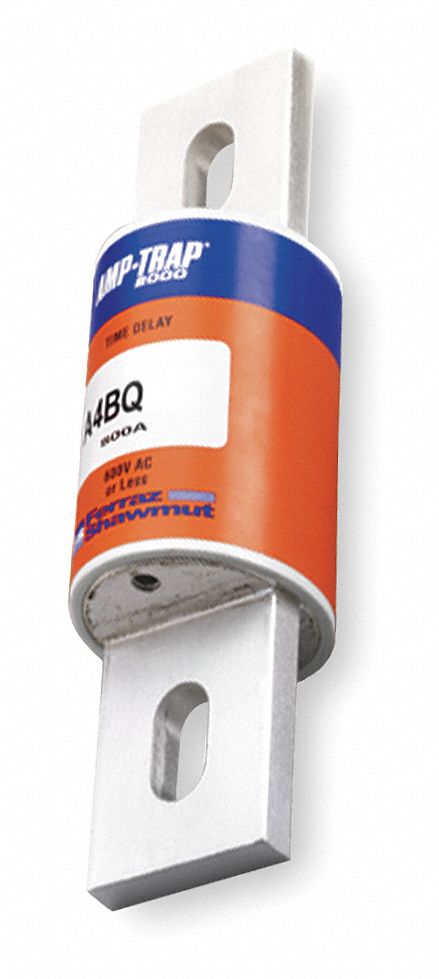 Fuse: Class L, A4BQ Series, Bolt-On Body, Time-Delay, 601 A, 600 V AC, 500 V DC