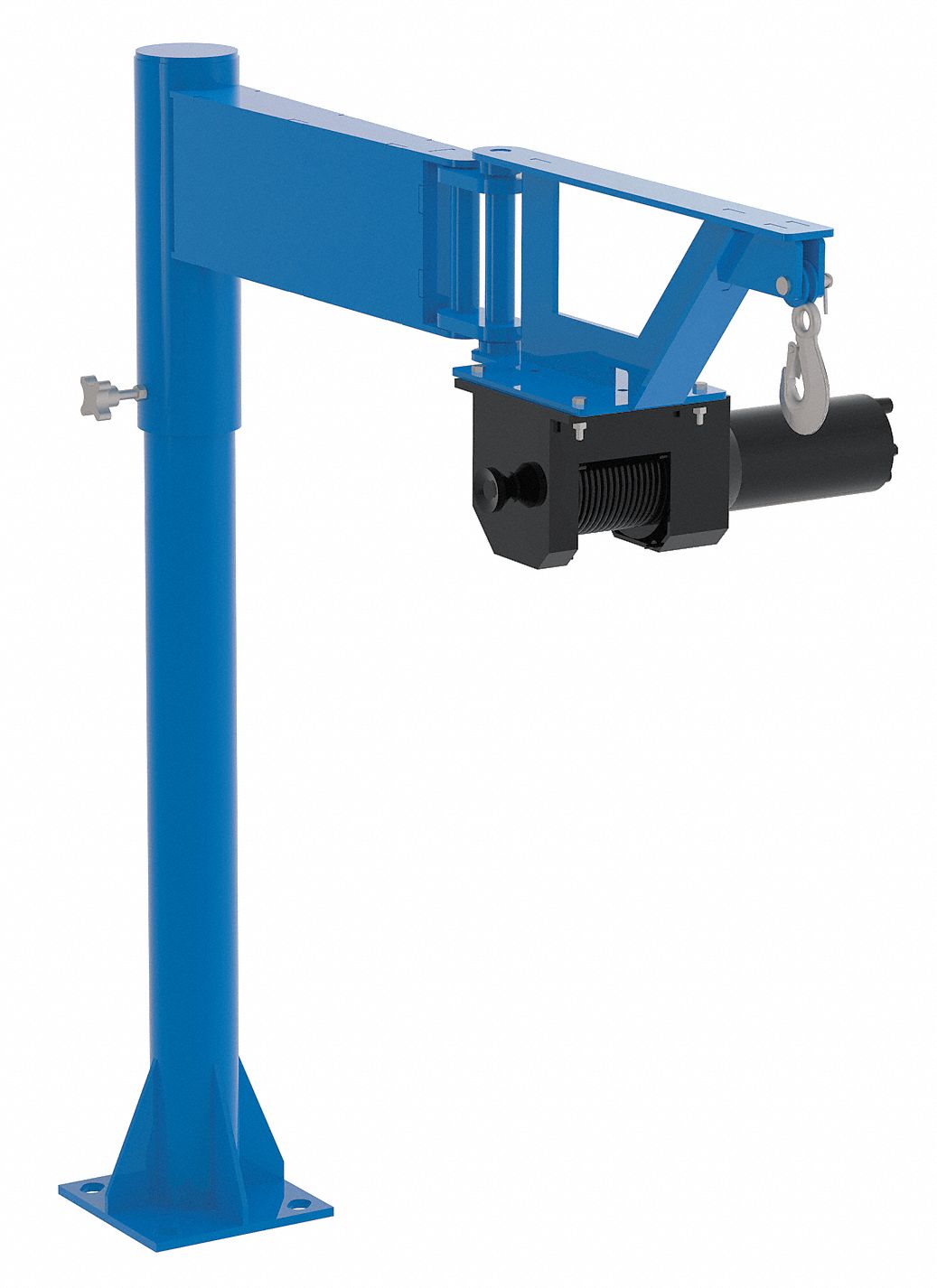 VESTIL Davit Crane, 400 lb, Reach 0 in to 38.5 in, Lift Range 0 in to