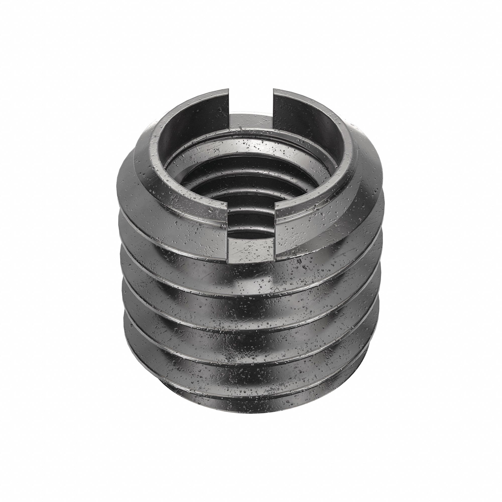 Self Locking Thread Insert: Thin Wall, 1/4"-28 Int Thrd Sz, 3/8"-16 Ext Thrd Sz, 10 PK