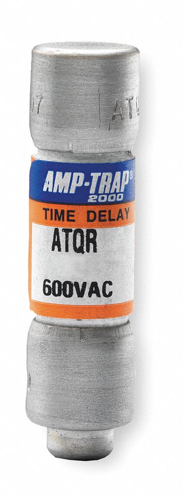 Fuse: ATQR Series, Time-Delay, 500 mA, 600 V AC, Non-Indicating, 13/32 in x 1 1/2 in